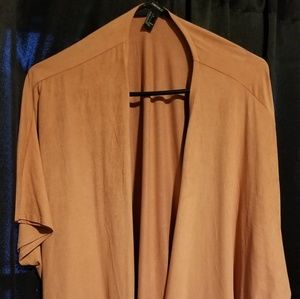 Forever 21 faux suede kimono
